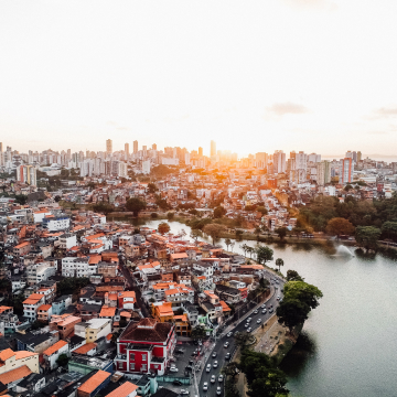 Sunrise over the city