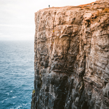 Horizon view from the cliff